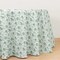 120" Dusty Sage Floral Polyester Round Tablecloths Party Wedding Linens